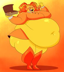 1female 1females 1girl 1girls bbw breasts chubby chubby_female donut eating_food exposed_belly exposed_belly_button exposed_fat_belly fat fat_female fat_girl fat_woman female female_focus female_only hands_up_(joel_g) hooligan_freak joel_g obese obese_female orange_hair orange_hair_female overweight overweight_female skirt solo solo_female solo_focus standing thick_thighs thighs ula_(joel_g) weight_gain weight_gain_female wide_hips yellow_skin yellow_skin_female yellow_skinned_female