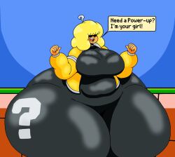 ?_block big_breasts breasts fat female mario_(series) nitwittwit personification tagme