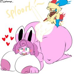 ass big_ass big_breasts big_penis breasts bubble_ass bubble_butt cum female huge_ass huge_cock lattemon male minun oc original_character penis plusle pokémon_(species) pokemon pokemon_(species) sex tagme wigglytuff