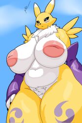 1girls digimon digimon_(species) nitrozo renamon tagme thick_thighs voluptuous