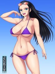 1girls bikini female female_only jckix_art nico_robin one_piece solo solo_female tagme