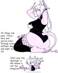 2020s 2024 arms_behind_head ass big_ass black_eyelashes black_eyes chibi chubby chubby_female demon demon_girl digital_drawing_(artwork) english english_text facebook_url feet female fishnets holding_sword horns imp imp_tail impie kawaii_potato lavender_skin leotard looking_at_viewer motivational multiple_images no_sex offering_flower on_knees pinup pointed_ears potato sharp_fingernails sharp_toenails shiny_ass sideboob sparkles super_deformed sword tail talking_to_viewer theshunbun thick thighhighs underboob white_background white_hair