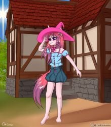 aine anthro brony caliluminos fantasy medieval pony unicorn witch