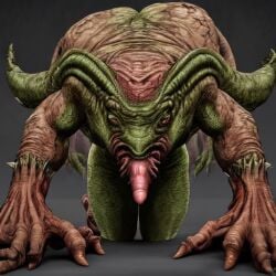 1other ai_generated anatomical_nonsense ass_head body_horror cursed dark_skin dirty disease divine god horror_(theme) monster penis penis_body solo the_god_of_penis_mutation what