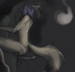 anthro canine fox fur furry furry_only gay knot male nude penis wingless_chimera