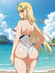 1girls 2024 ass ass_focus background beach beach_background big_breasts blonde_female blonde_hair blonde_hair_female blush breasts detailed_background earring earrings fat_ass female female_focus female_only flagman_11_(artist) hand_on_leg hand_on_thigh hata_(pixiv10403940) hi_res high_resolution highres jewelry light-skinned_female light_blush light_skin looking_at_viewer looking_back looking_back_at_viewer mythra plump plump_ass shiny shiny_skin smile smiling smiling_at_viewer solo solo_female solo_focus sun sunny swimsuit tagme tagme_(artist) thick_thighs thigh_gap thighs wholesome xenoblade_(series) xenoblade_chronicles_2 yellow_eyes