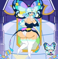 ballet_boots ballet_heels big_ass big_breasts cookie_run cookie_run_kingdom cookie_run_ovenbreak dancer_outfit dress huge_breasts large_breasts sugar_glass_cookie thick_ass thick_thighs