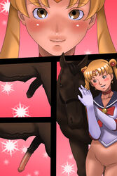 animal bishoujo_senshi_sailor_moon bottomless censored choker clothing equine female feral fur horse horsecock human interspecies male penis rape_face sailor_moon straight usagi_tsukino yoshino_momiji zoophilia