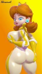 1girls 3d 3d_(artwork) ass big_ass big_breasts big_butt bimbo blue_eyes bodysuit brown_hair crown female gloves hand_on_ass hand_on_breast hand_on_butt holding_breast looking_at_viewer looking_back mario_(series) mario_kart nintendo princess_daisy self_upload sfm smile smiling smiling_at_viewer solo solo_female source_filmmaker thick_ass thick_thighs tight_clothing tight_pants xheramael