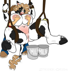 bovine chubby bovine female half-n-half hooves milking nude strider_orion