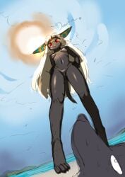 akitokit anubis beach daughter father female furry incest net_(akitokit)