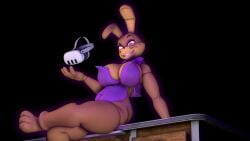 big_breasts five_nights_at_freddy's:_security_breach fnaf glitchtrap nightbotgrey rabbit rabbit_girl vr