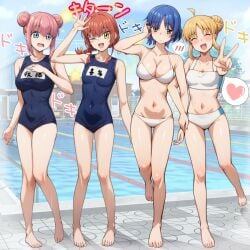 4girls ahoge ankles arm_above_head arm_up armpit_crease armpit_peek armpits bare_armpits bare_arms bare_belly bare_calves bare_chest bare_hands bare_hips bare_knees bare_legs bare_midriff bare_navel bare_shoulders bare_skin bare_soles bare_thighs bare_toes barefoot belly belly_button bikini bikini_bottom bikini_only bikini_top black_bikini black_one-piece_swimsuit black_swimsuit black_swimwear blonde_eyebrows blonde_female blonde_hair blonde_hair_female blue_eyebrows blue_eyes blue_eyes_female blue_hair blue_hair_female blue_sky blush blush_face blush_lines blushed_face blushing_at_viewer blushing_face blushing_female bocchi_the_rock! braid braided_hair braided_ponytail breasts busty busty_female busty_teen calves cleavage clouds collarbone curvaceous curvaceous_body curvaceous_female curvaceous_figure curvaceous_hips curvaceous_teen curvy curvy_body curvy_female curvy_figure curvy_hips curvy_teen day daytime dot_nose dripping_wet elbows embarrassed_exposed_female embarrassed_expression embarrassed_female exposed_armpits exposed_arms exposed_belly exposed_chest exposed_hips exposed_legs exposed_midriff exposed_navel exposed_shoulders exposed_skin exposed_thighs exposed_toes eye_closed eyebrows_visible_through_hair fair_skin feet female female_focus female_naked female_only fingernails fingers full_body gotou_hitori green_eyes green_eyes_female groin hair_between_eyes hair_bun hair_ornament hairless_armpits half_naked half_nude hand_above_head hand_on_chest hand_on_own_chest hand_sign hand_up happy high_resolution high_school_student highres hourglass_figure ijichi_nijika kita_ikuyo knees knees_together knees_together_feet_apart large_breasts lean_body lean_figure legs legs_closed legs_together legs_together_feet_apart light-skined_female light-skinned light-skinned_female light_skin light_skin_female light_skinned light_skinned_female lips long_hair looking_at_viewer medium_breasts medium_hair midriff multiple_females multiple_girls naked naked_female naked_woman narrow_waist navel nervous nervous_expression nervous_face nervous_female nude nude_female nudity one-piece_swimsuit one_eye_closed one_eye_open open_mouth open_mouth_smile outdoor_nudity outdoors outside parted_bangs parted_lips partially_naked peace_sign pink_eyebrows pink_hair pink_hair_female ponytail red_hair red_hair_female ryuhirohumi school_girl school_girls school_swimsuit semi_nude shaved_armpits shiny_belly shiny_breasts shiny_hair shiny_legs shiny_shoulders shiny_skin shiny_thighs short_hair shoulders shy sign sky slender_body slender_waist slim_girl slim_waist small_breasts smile smiley_face smiling_at_viewer smooth_armpits smooth_skin soaked standing swimsuit swimwear teen_girl teenage_girl teenage_girls teenager thick_thighs thigh_gap thighs thin_waist toes tongue twin_buns v v-line v_sign walking waving wet wet_belly wet_bikini wet_body wet_breasts wet_face wet_feet wet_hair wet_legs wet_skin wet_thighs white_bikini white_bikini_bottom white_bikini_only white_bikini_top white_swimsuit white_swimwear wholesome wide_hips wink winking winking_at_viewer winking_eye yamada_ryou yellow_eyebrows yellow_hair yellow_hair_female