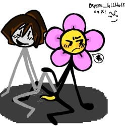 2girls battle_for_bfdi battle_for_dream_island bfb bfdi blush dora_(bfdi) flower_(bfdi) frustrated jacknjellify object_show object_show_community object_shows osc precum pussy pussy_juice tagme tentacle_penis wet_pussy yuri