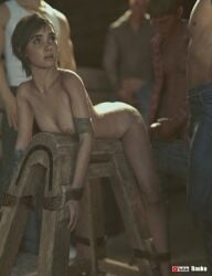 3d brown_hair ellie_(the_last_of_us) ellie_williams female female_focus gangbang labia male naughty_dog nude nude_female nudity pussy rauko_(artist) sex tagme the_last_of_us the_last_of_us_2 tied_up vagina