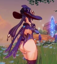 mona (genshin impact) from genshin impact by hazeker