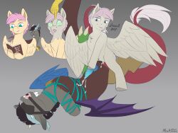 2022 anal arms_tied bat_wings blindfold bodily_fluids bondage book bound butterscotch chimera cum cum_inside discord_(mlp) discorded draconequus duo equid equine feral fluttershy_(mlp) friendship_is_magic gag genital_fluids genitals good_boy hands_behind_back hasbro hi_res hoofjob_(forelimbs) hooves horse hypnosis kinktober knot male male/male mammal membrane_(anatomy) membranous_wings mind_control miramore my_little_pony orgasm pegasus penetration penis pony reading restraints ring_gag role_reversal rope rope_bondage spiral_eyes wings