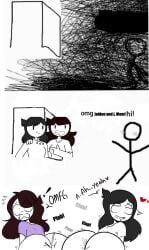 2022 2girls 3some ass ass_focus big_ass big_butt black_hair brown_hair bubble_ass bubble_butt clapping clapping_buttocks clapping_cheeks cum_on_ass dat_ass drool drooling ffm_threesome huge_ass huge_butt humor implied_rape jaiden jaiden_animations jaidenanimations jaidens_mom long_hair meme mob_face multiple_girls omfg omg_hi! pale-skinned_female pale_skin precum purple_shirt rough_sex sex shocked shocked_expression sound_effects text thedomely thick_ass threesome thrusting white_skin worried worried_expression youtube