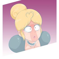 1girls blonde_hair brawl_stars collar female female_only mondy pink_eyes piper_(brawl_stars) surprised