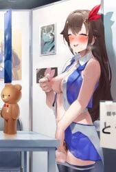 1girls bar_censor breasts brown_hair censored fingering fingering_self frikulu hololive hololive_gen_0 hololive_japan masturbation pinching_nipples pussy pussy_hair tagme tokino_sora virtual_youtuber