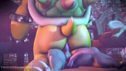 2boys 3d anal anal_penetration anal_sex animated anthro anthrofied anus ass balls bara big_ass big_butt bowser butt fat_ass fat_butt gay gay_sex huge_ass huge_butt human human_on_anthro koopa leo_(twitchyanimation) male male/male male_only mammal mario_(series) multiple_boys penis reptile sex shell sound source_filmmaker tagme tail testicles twitchyanimation video yaoi yellow_body yellow_skin