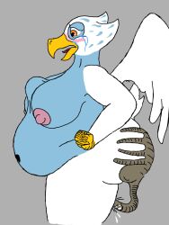 accipitrid accipitriform alien_(franchise) anthro avian big_breasts bird bodily_fluids breasts butthugger crying eagle eris_(legends_of_chima) facehugger female hi_res legends_of_chima lego pectoral_bulge penetration solo tears veiled_lioness