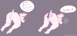 asriel_dreemurr balls completely_nude disembodied_penis feet horns nsfwbunniii penis sex trembling