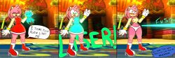 amy_rose blush blush_lines blushing_at_viewer caught caught_naked elebrruno embarrassed embarrassed_nude_female enf furry green_eyes humiliation ima_thing laser_wisp pink_hair sonic_(series) sonic_colors striped stripped_naked wisp_(sonic)