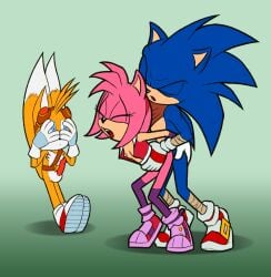 amy_rose amy_rose_(boom) anthro anthro_on_anthro anthro_penetrating_anthro averyopenmindedone female fox hedgehog male male/female male_penetrating_female sonic_(series) sonic_boom sonic_the_hedgehog tagme tails tails_the_fox yiff