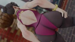 1girls 3d 4k animated ass ass_focus ass_shake bare_shoulders brown_hair capcom chun-li earrings female female_focus female_only from_behind hair_bun half_updo hd hi_res highres huge_ass kishi longer_than_30_seconds pants short_hair shorter_than_3_minutes shorter_than_five_minutes shorter_than_four_minutes shorter_than_one_minute solo solo_focus street_fighter twerking video webm