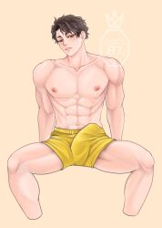 1boy buldge haikyuu!! male male_focus male_only muscular onglai87 penis_in_boxers penis_in_pants penis_in_underwear sakusa_kiyoomi single_male solo_boy solo_male solo_man tagme