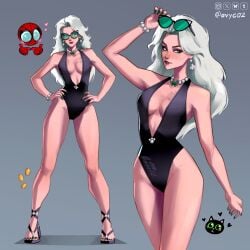 1girls avy417 big_ass big_breasts black_cat_(marvel) black_cat_(marvel_rivals) female female_only marvel marvel_rivals thick_thighs