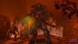breasts cyberdemon_(doom) cyborg demon demon_girl doom hell hell_knight_(doom) imp_(doom) monster monster_girl unknown_artist