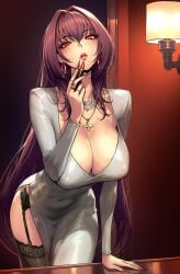 scathach (fate) from fate/grand order by rioliogiz