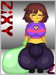 frisk from undertale by zixy