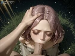 1boy 1girls :>= absurd_res ai_generated animated artist_name big_breasts big_penis bigz_ai blowjob brown_hair closed_eyes clothed clothing duo elden_ring fellatio female highres huge_cock kneeling large_penis light-skinned_female light_skin long_hair male medium_breasts melina_(elden_ring) night oral oral_sex penetration penis penis_in_mouth pov sex straight sucking sucking_penis tagme uncensored video video_games