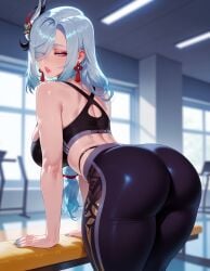 shenhe (genshin impact) from genshin impact by balecxi