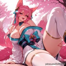 ahri from league of legends by rognezart
