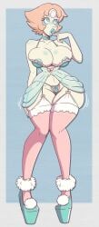 1girls pearl_(steven_universe) steven_universe wrenzephyr2 blonde_hair hair white_skin white_body forehead_jewel heart-shaped_pupils blue_eyes bimbo bimbofied bimbo_lips bimbo_body thick_lips parted_lips blue_lips blue_lipstick lips lipstick blue_nails blue_nail_polish nail nail_polish blue_nipples blue_areola areolae nipples huge_breasts big_breasts breasts nightgown lingerie curvy curvy_figure blue_thong thong underwear wide_hips hips thick_thighs thighs motion_lines garter_straps pink_thighhighs thighhighs legwear full_body platform_heels high_heels heels footwear solo solo_female female female_only