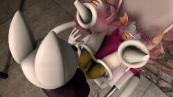 16:9 anthro arthropod canid canine cheetacorner_ad duo female fuck_bench hi_res humanoid hunter_(helldivers) insects male male/female male_penetrating mammal penetration protagonist_(beat_banger) public public_sex sex vaginal_penetration widescreen