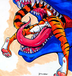 2001 anthro brian_harp dragon feline female fur furry macro scalie tiger vore