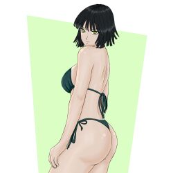 1girls absurd_res ass bangs big_ass big_breasts big_butt bikini bob_cut busty clothed clothing curvaceous curvy curvy_female curvy_figure dark_green_hair fat_ass female female_focus female_only fringe front_view fubuki_(one-punch_man) green_eyes green_hair highres hips large_ass legs light-skinned_female light_skin medium_hair moshi_san one-punch_man round_ass shiny_skin short_hair side_view sideboob slim_waist slime smile smiling smiling_at_viewer smirk solo solo_female solo_focus standing thick_ass thick_thighs thighs thin_waist voluptuous waist white_background wide_hips