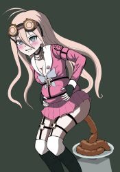 ass danganronpa danganronpa_v3 fetish iruma_miu jd_choco_fac jdc-comics-online plate scat serving_feces serving_food shitting shitting_on_plate