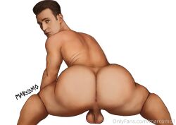 actor ass back_muscles butt celebrity chris_evans hole_(anatomy) looking_at_viewer looking_back male male_only marcomo muscles muscular muscular_male presenting_anus presenting_ass real_person teasing