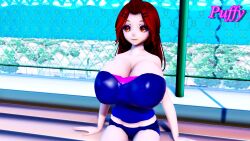 1girls 3d animated bare_shoulders big_breasts breast_expansion breasts clothed clothes clothing female female_only huge_breasts human human_only large_breasts mp4 puffy_(artist) puffy_(character) solo solo_female sound tagme top_heavy video