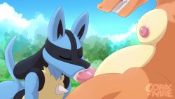 16:9 2boys 2d 2d_(artwork) 2d_animation 4k absurd_res absurdres animated animation anthro ass background blue_body blue_sky butt charizard chest_spike clouds cum cum_in_mouth detailed digital_media_(artwork) duo ears eyes_closed fellatio fur furry game_freak gay gay_blowjob generation_1_pokemon generation_4_pokemon gobanire grin hi_res high_resolution highres lucario male male/male mp4 nintendo nipples oral oral_sex orange_body outside penile pokémon pokémon_(species) pokemon pokemon_(species) sex short_playtime shorter_than_30_seconds sky smile sound sound_warning spikes spikes_(anatomy) sucking sucking_penis tail tail_motion tailwag teeth video video_game video_games watermark webm widescreen