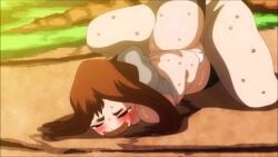 1boy 1boy1girl 1girls animated bad_end bdsm bestofnesia bondage captured captured_heroine crying defeat_sex defeated defeated_heroine femsub fit_female forced gag gagged hands_tied_behind_back leggings light-skinned_female maledom my_hero_academia navel no_sound nude_male ochako_uraraka on_side panties panties_aside penis pinned_down rape restrained restrained_arms sex sex_slave shorter_than_30_seconds spread_legs sweat sweating tagme tape_gag tears teenage_girl teenager thighhighs vaginal_penetration video