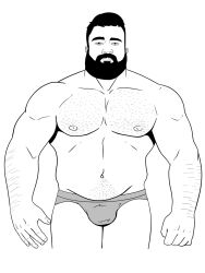 black_and_white bulge male male_only mavekkart muscles muscular muscular_male uncolored