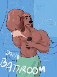 69yano69 abs biceps canine furry male male_focus male_only muscle muscles muscular muscular_arms muscular_male nipples pecs