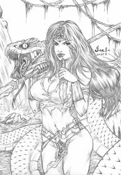 black_hair cleavage dc dc_comics diana_prince giant_snake jucilano jungle large_breasts loincloth monster primal savage torn_clothes tribal wonder_woman wonder_woman_(series)